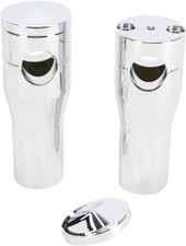 Accutronix Chrome Billet Risers 4in. FXSTS HR...