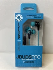 JLab JBuds Pro Signature Earbuds Wired Headphones with Universal Mic Teal