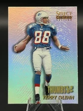 1996 Pinnacle Select Certified Thumbs Up Patriot Football Card Terry Glenn IT226