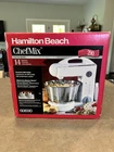 Hamilton Beach Chef  Mix Stand Mixer Model 60600 NIB White 14 Speed Chefmix