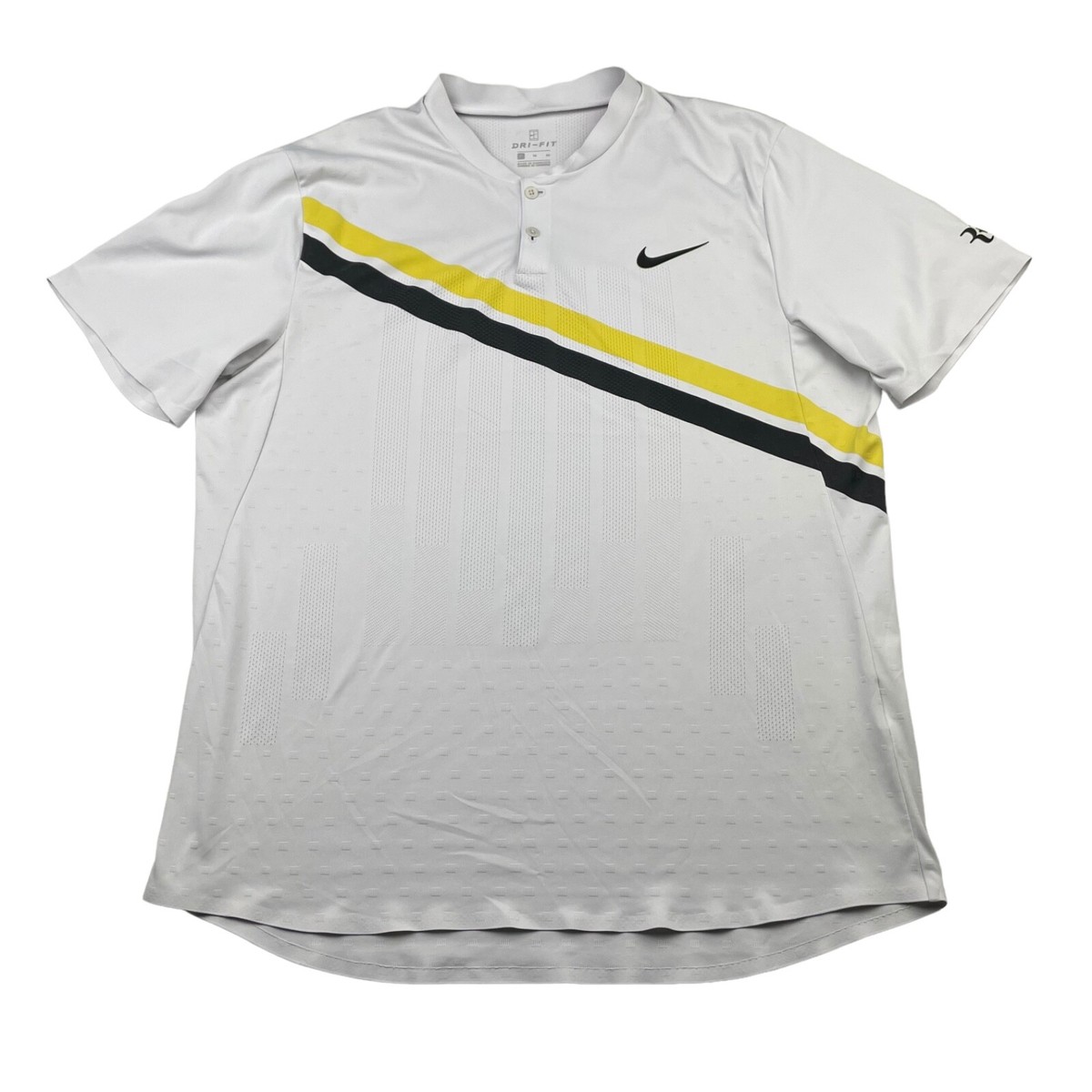 Roger Federer 2018 Indian Wells Australian Open Nike Henley Polo