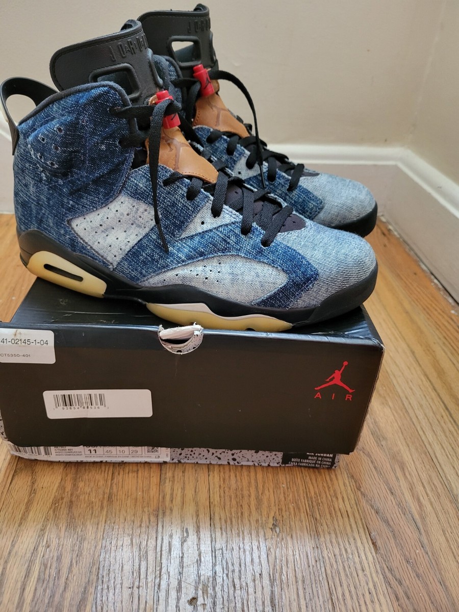 air jordan 6 washed denim
