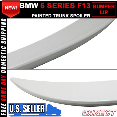 Fits 12-19 BMW 6 Series F13 M6 Style Trunk Spoiler Alpine White III #300 - ABS - Picture 4 of 5