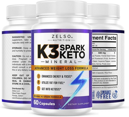 K3 Spark Mineral Pills Nutrition, Advanced K3Spark Pill Formula for Men and Wom