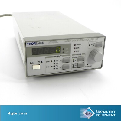 Thorlabs LDC240C Benchtop Laser Diode Controller ±4A TEC & Current Control