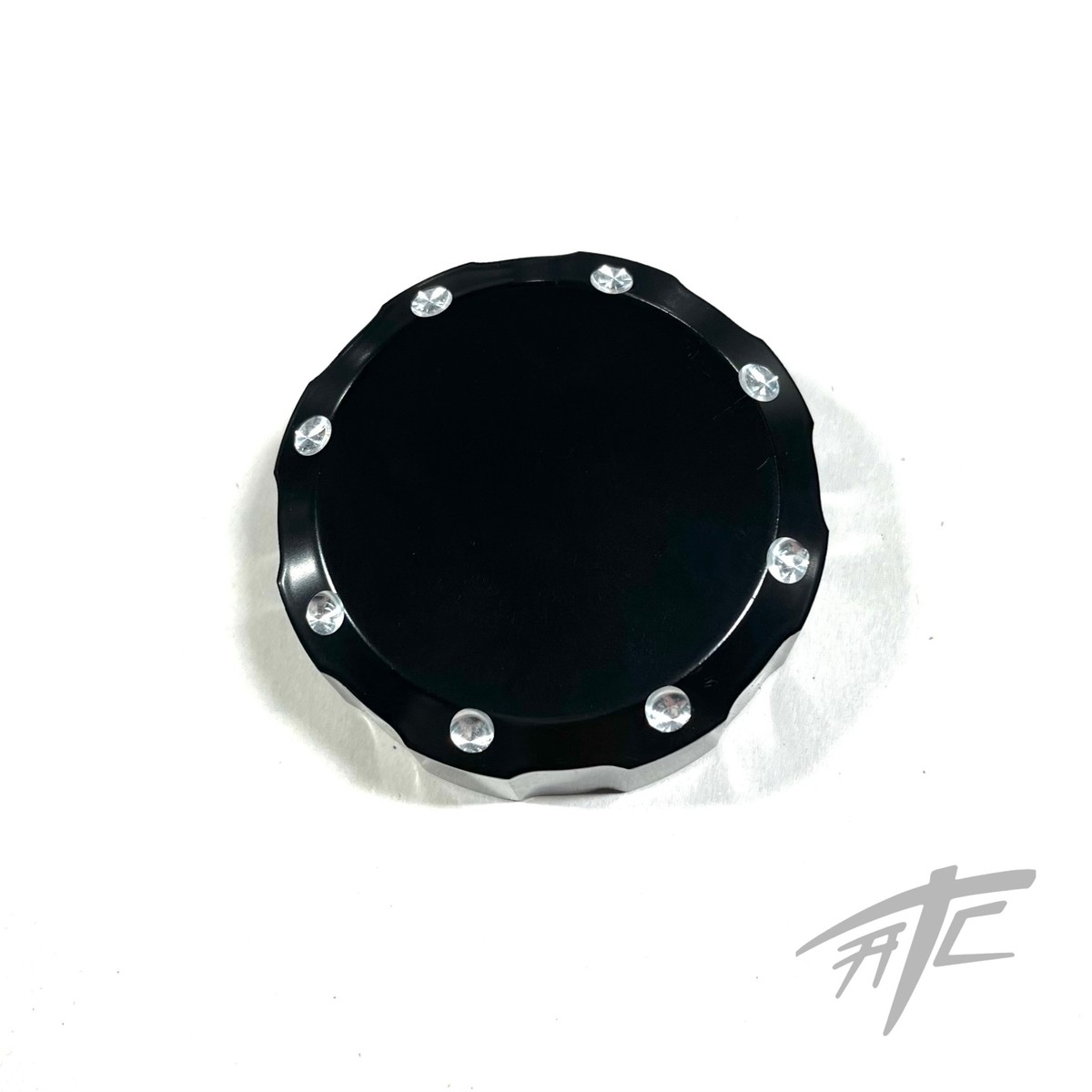 ZX11 BLACK CONTRAST DIAMOND CUT BRAKE RESERVOIR CAP 90-01 KAWASAKI