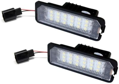 LED license plate lighting for VW Golf 4 5 6 7 Passat B6 B7 Lupo Polo 6R Arteon