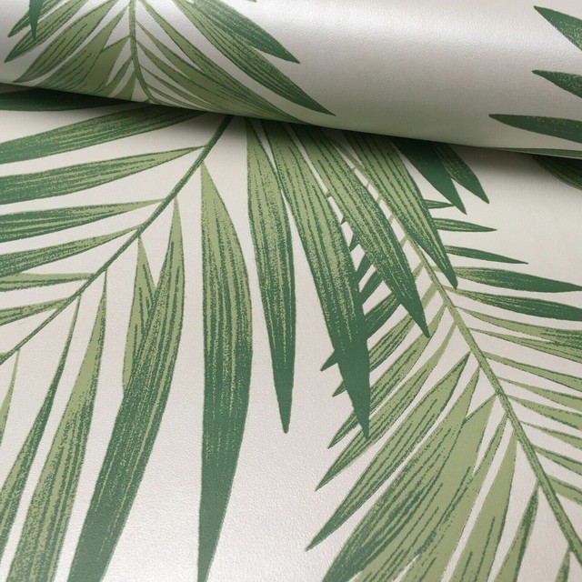 Arthouse 906802 Tropical Palm Tree Metallic Wallpaper Green for sale