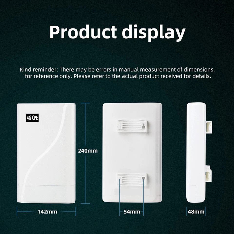 Outdoor Waterproof 4G Router Wireless WIFI Frostproof POE Internet Access - Image 3 of 4