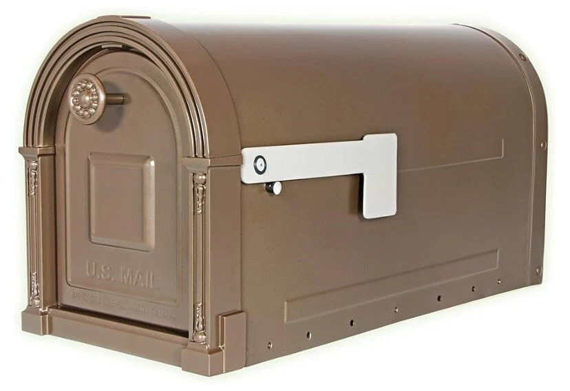 Guarnición Gran Capacidad Acero Galvanizado Bronce Veneciano, Post-Montaje Buzón Foto 4 de 4