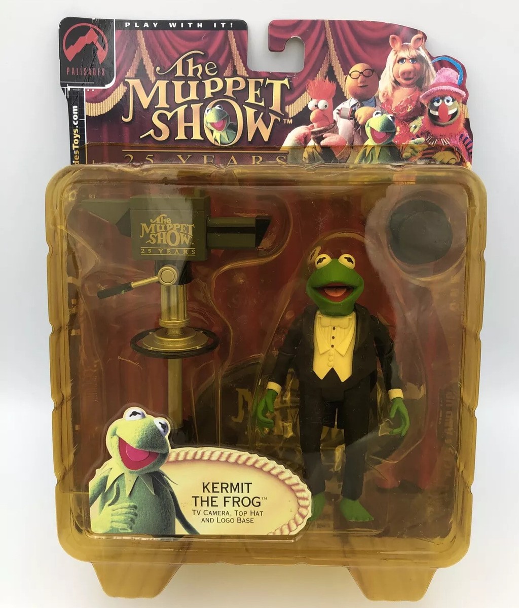 Muppet Show Kermit The Frog TV Camera, Top Hat, & Logo Base