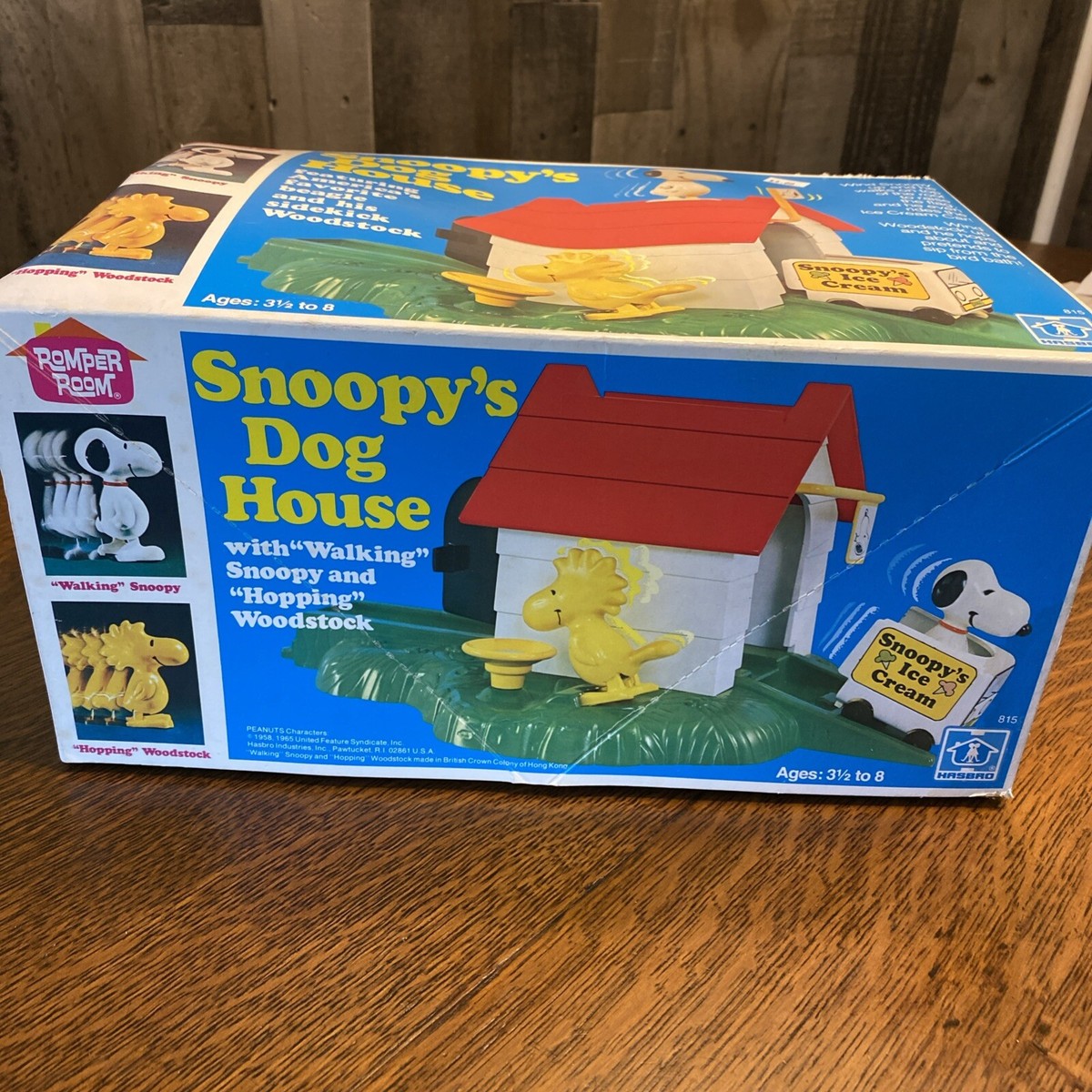 SNOOPY'S DOG HOUSE Romper Room Hasbro Woodstock Original Box SNOOPY'S DOG HOUSE Romper Room Hasbro Woodstock Original Box