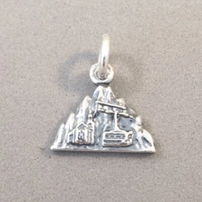 .925 Sterling Silver CHAMONIX CHARM Mont Blanc Aiguille France NEW 925 TF29