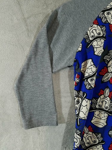 Camicia Lularoe donna XXS zio Sam stampa allover simbolo americano - Foto 3 di 10