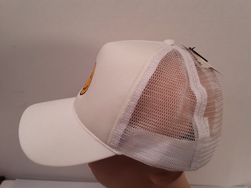 New Altar'd State Hat Snap Back Smiley Face Embroidered Adjustable White Cap - Picture 5 of 8