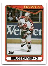 Bruce Driver 1990-91 Topps HOCKEY #172 New Jersey Devils