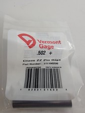 Vermont Gage - 1112550200 - .502" Plus - Class ZZ Pin Gage