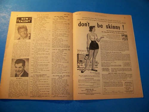 Hit Parader Magazine Julie London Pat Boone Vintage 1956 Music Magazine - Picture 10 of 12