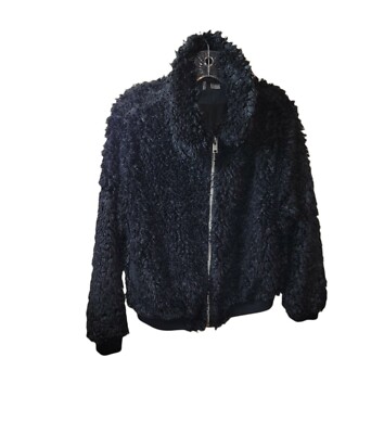 Divided By H&M Women's Black Furry Soft Fluffy Junior Size Med