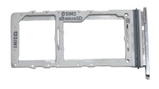 OEM SAMSUNG GALAXY S20 PLUS SM-G985F/DS SILVER MICRO SD DUAL SIM CARD TRAY