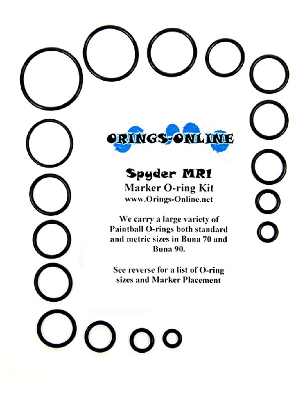 O-ring Replacement Set Spyder E-99 Avant Paintball O-Ring Kit
