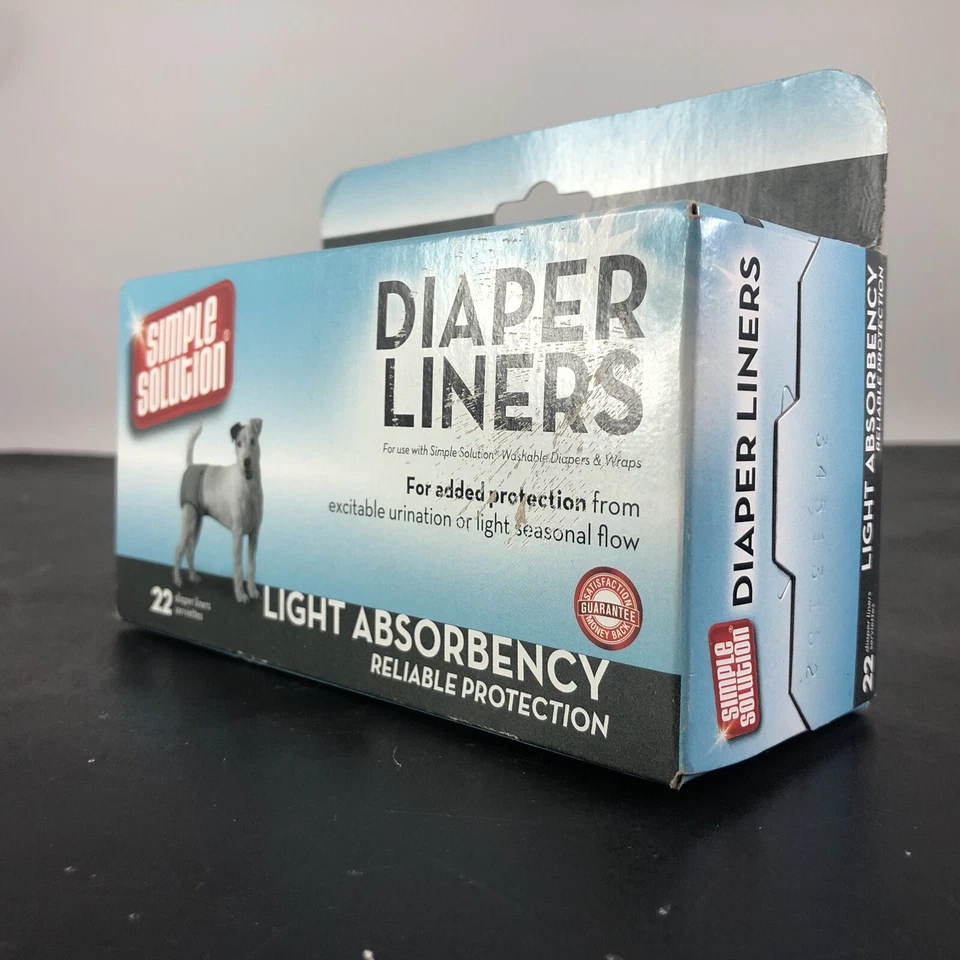 Simple Solution Dog Disposable Diaper Liners Light Absorbency 22 Count - Image 2 of 4