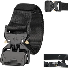 Tactical Mens Belt Duty Ratchet for Golf Nylon Belt Military Belt Adjustable