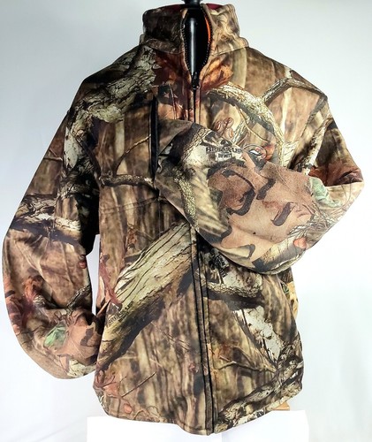 RedHead Full Zip Fleece Reverseable Hunting Jacket Woodland Camouflage P/Ch Sz S - Picture 3 of 11