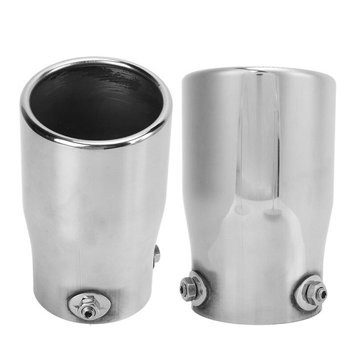 Edelstahl Auspuff Schalldämpfer Spitze 76mm Einlass 89mm Auslass Auto Zubehör - Bild 6 von 8