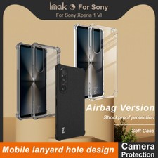 IMAK For Sony Xperia 1 VI, Luxury Shockproof Airbag Sandy Matte Soft Case Cover