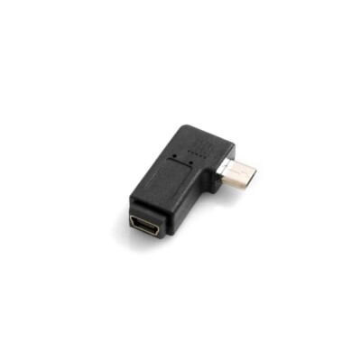 Mini USB Buchse auf Micro USB Stecker 90° Rechts Gewinkelt Winkelstecker Adapter