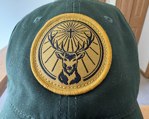 Jagermeister Hat Cap Green Gold Embroidered New Stag Cross Deer OSFA Adult - Picture 7 of 11