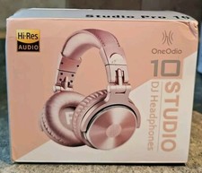 OneOdio Pro 10 Over Ear 50mm Driver Wired Studio DJ Headphones Headset, Pink