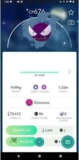 Pokémon G0 --- shiny Gastly Dynamax trade unregistered 1 mill dust