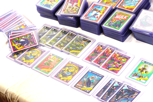 1990 MARVEL UNIVERSE Impel Card Lot 345 NM/M Cards Top Loaders - Picture 8 of 17