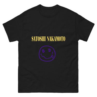 Satoshi Smiley - Satoshi Nakamoto Bitcoin Crypto T-Shirt