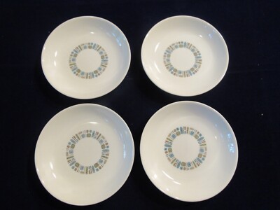 4 Vtg Temporama Canonsburg Atomic MCM 8  Soup Bowls near Mint MidCentury Dishes