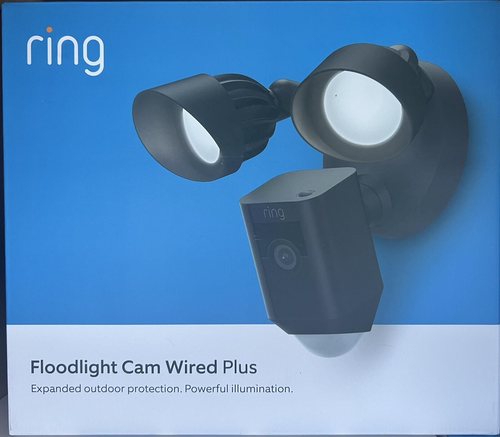 Wired Plus Ring Video Flood Light Floodlight Camera Ring