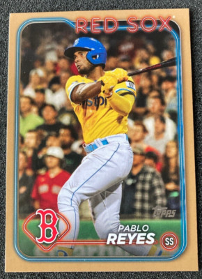 2024 Topps #594 Pablo Reyes GOLD /2024. Boston Red Sox