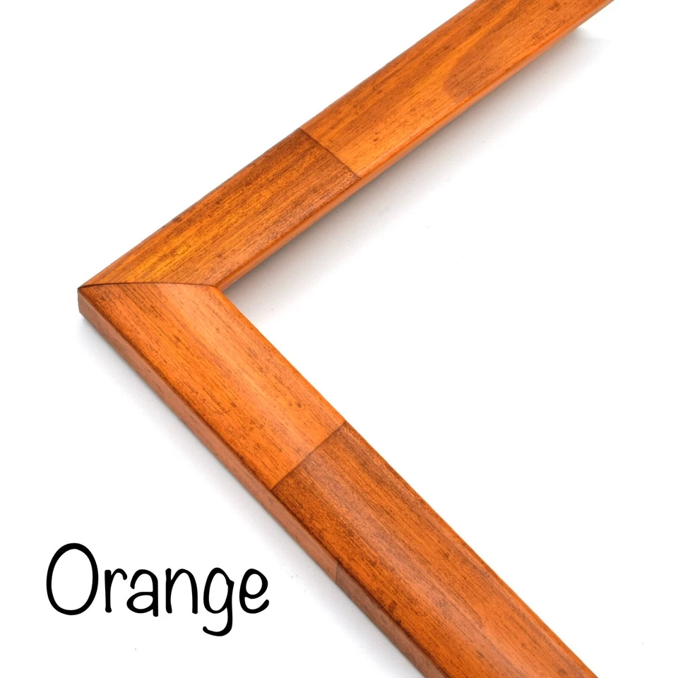 Marco de fotos de madera de bambú tropical costero colorido decoración exhibición para arte de pared Foto 4 de 4