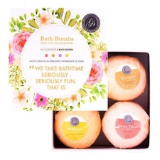 Grace and Stella Limited Edition Organic Bath Bombs Set of 4 Fragrances