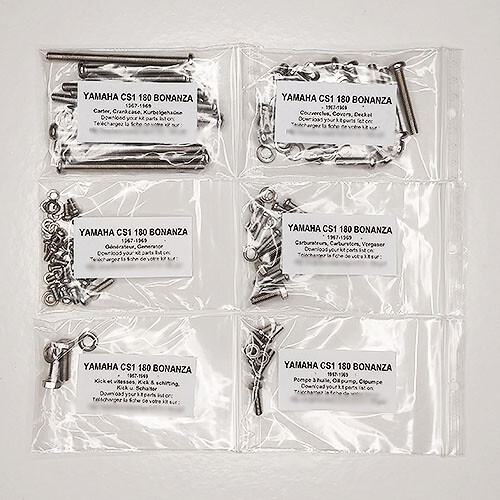 Évitez les vis foirées carter YAMAHA CS1 180 kit visserie inox BTR
