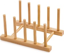 Bamboo Dish Drying Rack Kitchen Counter  Cabinet