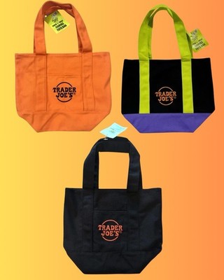 Trader Joe s Halloween Fall Mini Tote NWT Set Of 3 