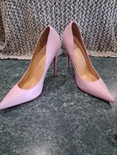 CHRISTIAN LOUBOUTIN Kate Tacones Altos Chicle Rosa Rojo Suelas Talla 10.5, EE. UU. 41 UE