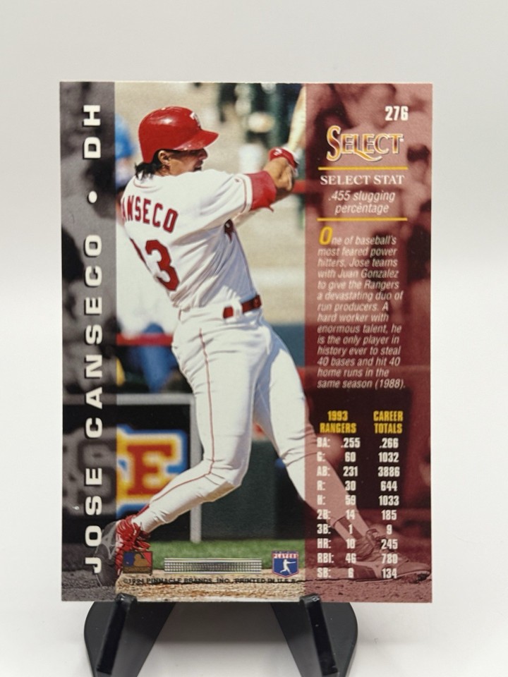 1994 Select #276 Jose Canseco Texas Rangers | eBay