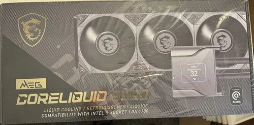 MEG CORELIQUID S360 AIO CPU Liquid Cooler - 2.4" IPS Display, 7th Gen Asetek