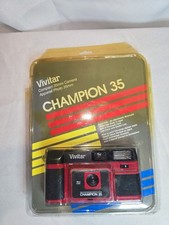 Vivitar Champion 35, a compact 35mm film camera. Package Has Damage.