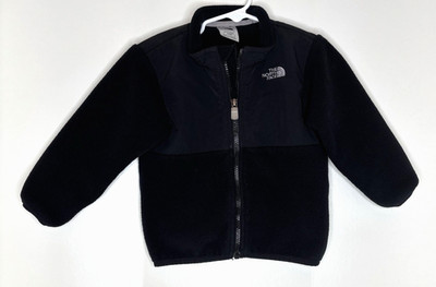 The North Face Toddler 18-24 months Fleece Jacket Black Polartec Full zip front