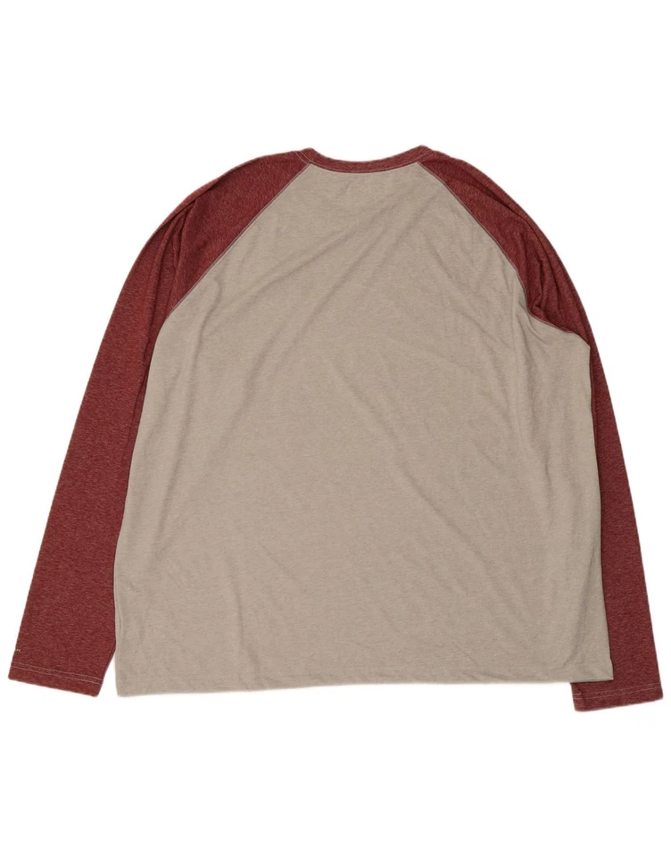 COLUMBIA Mens Omni-Wick Top Long Sleeve 2XL Grey Colourblock Polyester VM01 - Image 2 of 3